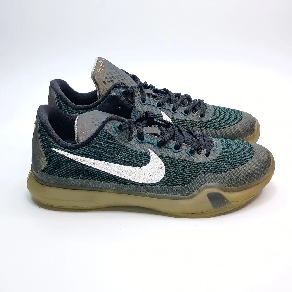 Nike Kobe 10 Emerald City Deep Royal Blue Green 726067-308 Kids Size 7Y